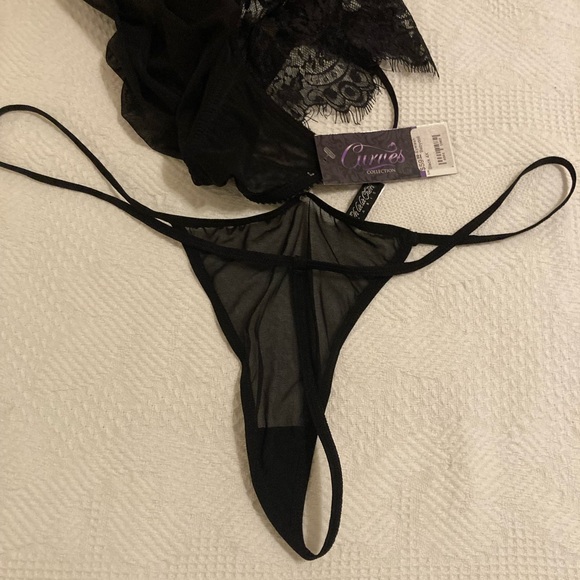 NWT Oh La La Cheri 2pc Black Babydoll set 4X - Picture 8 of 11